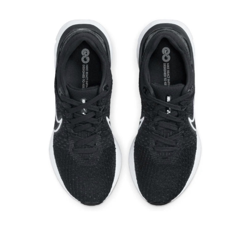 Nike React Infinity Run Flyknit 3 'Black/White' Women's