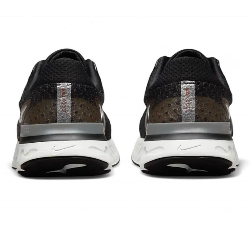 Nike React Infinity Flyknit 3 'Black/Metallic Silver' Women's