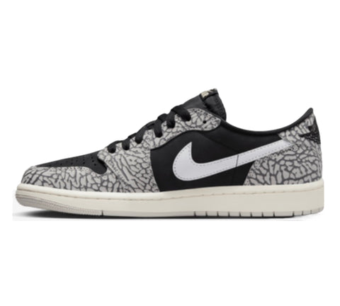 Nike Air Jordan 1 Low Retro OG 'Black Cement' Men's