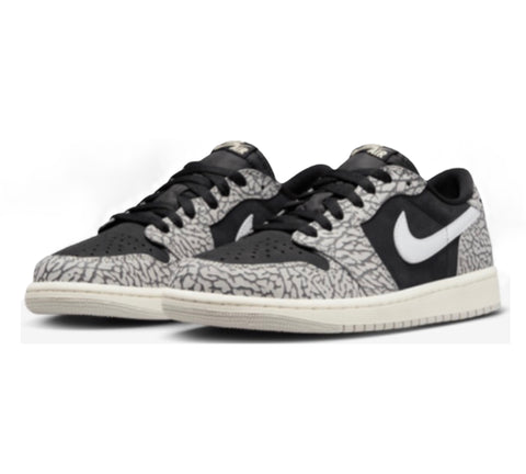 Nike Air Jordan 1 Low Retro OG 'Black Cement' Men's