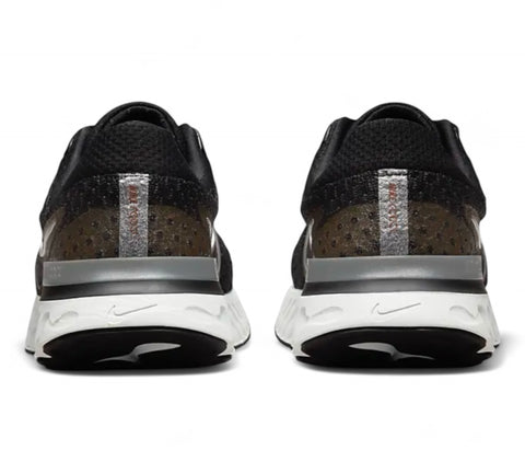 Nike React Infinity Flyknit 3 'Black/Metallic Silver' Women's