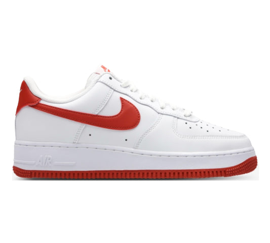 Nike Air Force 1 '07 'White/Dragon Red' Men's