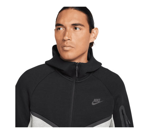 Nike Tech Fleece Windrunner Full Zip Hoodie 'Black/Grey' Men's