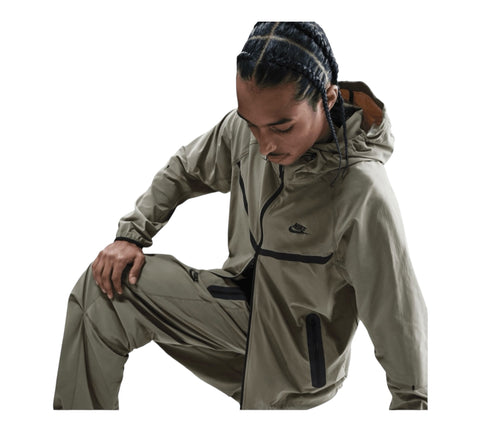 Nike Tech Woven Windrunner Full Zip Hoodie 'Light Army' Men's