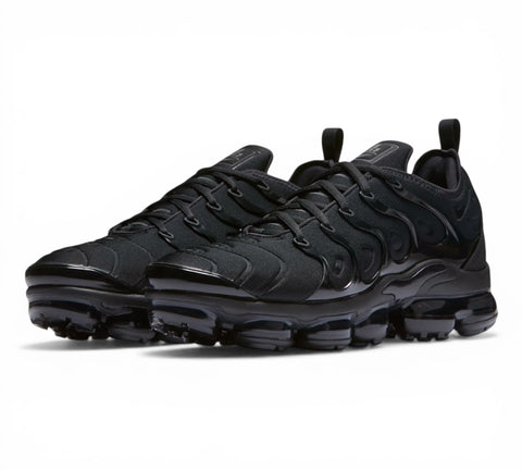 Nike Air VaporMax Plus Triple Black Foot Style