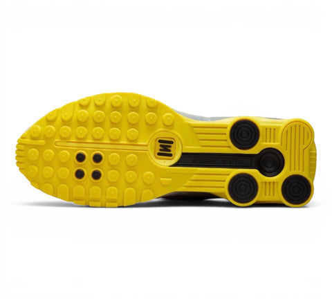 Men's Nike Shox R4 Grey/Bright Citron
