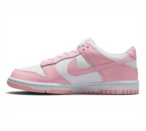 GS/Women's Nike Dunk Low White/Soft Pink