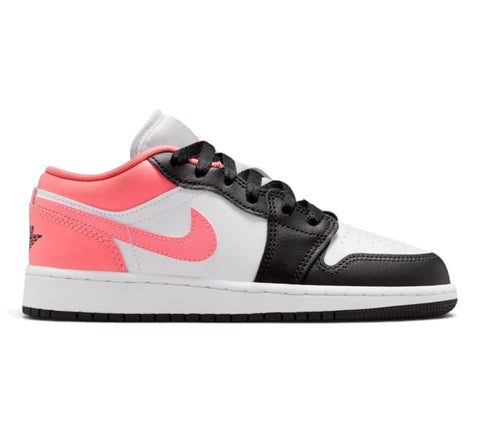 GS/Women's Nike Air Jordan 1 Low Black/Pink Glaze