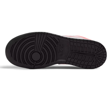 GS/Women's Nike Air Jordan 1 Low Black/Pink Glaze
