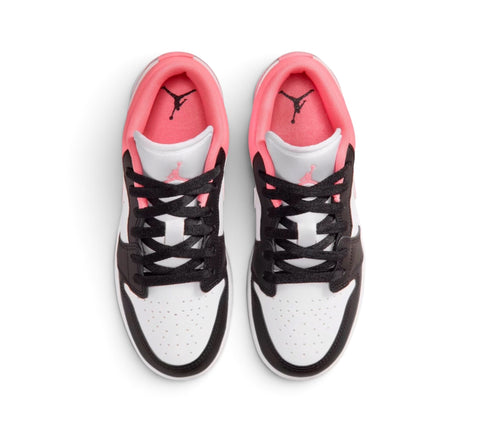 GS/Women's Nike Air Jordan 1 Low Black/Pink Glaze