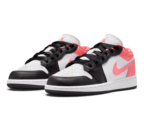 GS/Women's Nike Air Jordan 1 Low Black/Pink Glaze