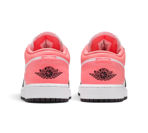 GS/Women's Nike Air Jordan 1 Low Black/Pink Glaze